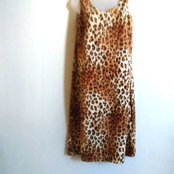 SLINKY BRAND SHEATH DRESS Animal LEOPARD     WOMEN'S SIZE Medium - Picture 1 of 5